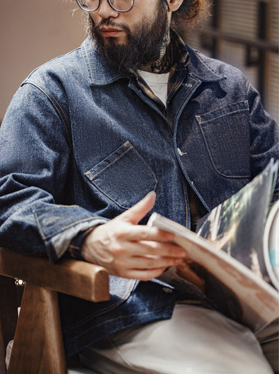 ABRIGO DE DENIM Traff CON 4 BOLSILLOS