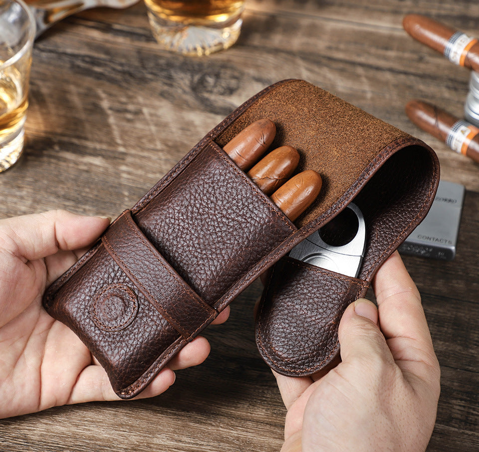 Funda Traff Slim Guard de Cuero Puro