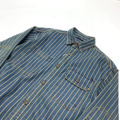 Camisa Traff Blue Grid Retro Fit