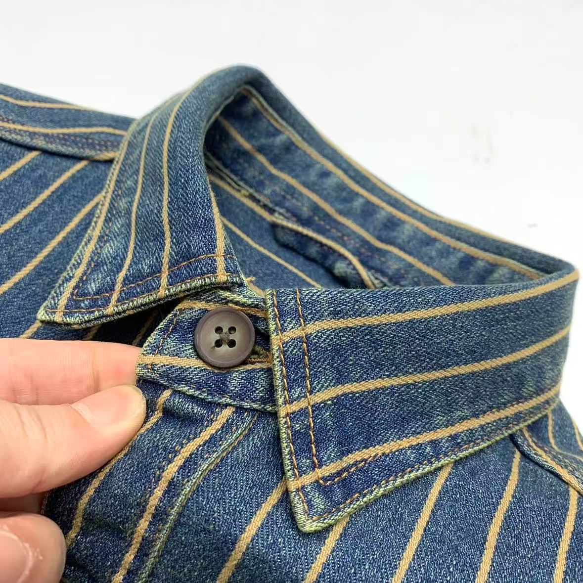 Camisa Traff Blue Grid Retro Fit