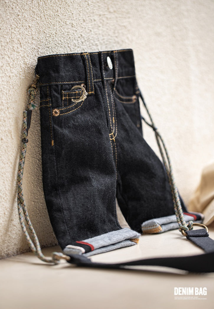 Traff Mini Bolsa de Denim para Hombro