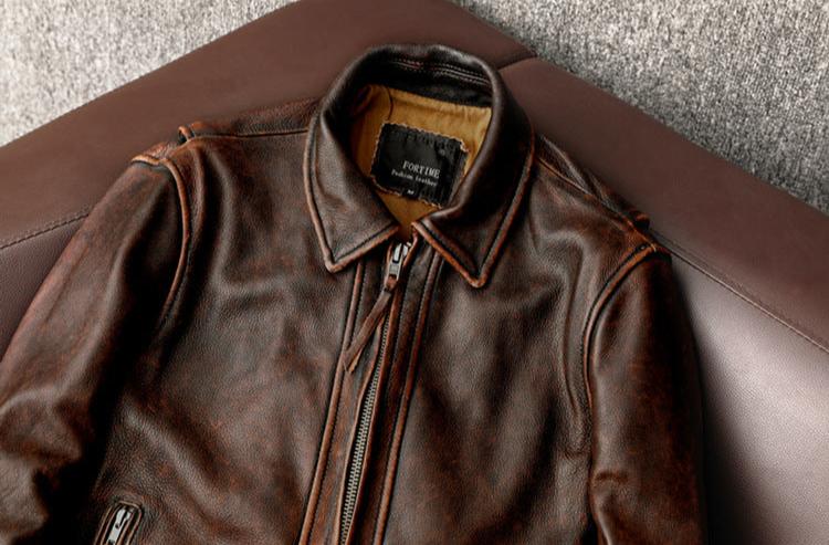 CHAQUETA DE CUERO Traff BRAWTA