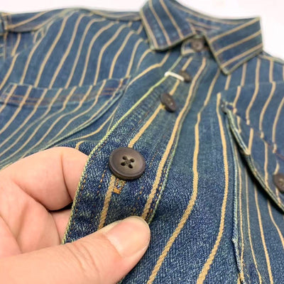 Camisa Traff Blue Grid Retro Fit