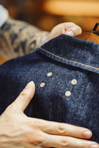 ABRIGO DE DENIM Traff CON 4 BOLSILLOS