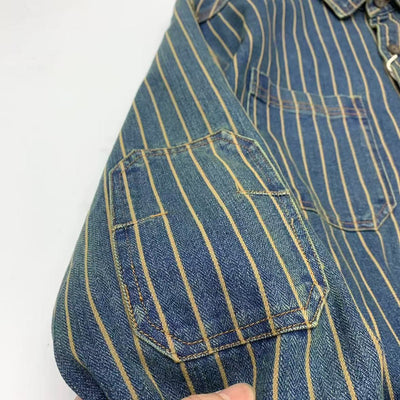 Camisa Traff Blue Grid Retro Fit