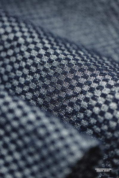 CAMISA DE DENIM CUADROS Traff