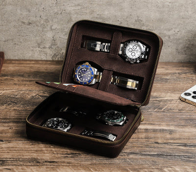 Bolsa de Transporte para Reloj Traff Clásica Marrón