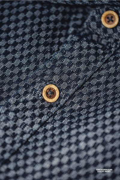 CAMISA DE DENIM CUADROS Traff