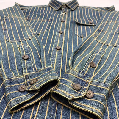 Camisa Traff Blue Grid Retro Fit