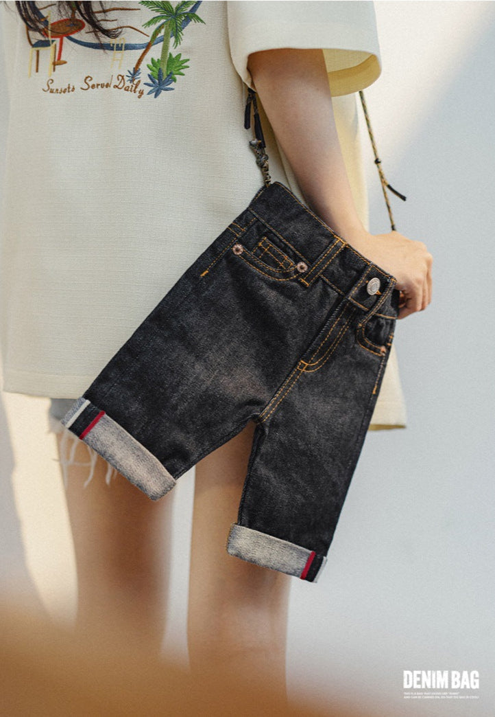 Traff Mini Bolsa de Denim para Hombro