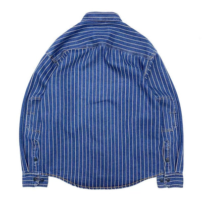 Camisa Traff Blue Grid Retro Fit