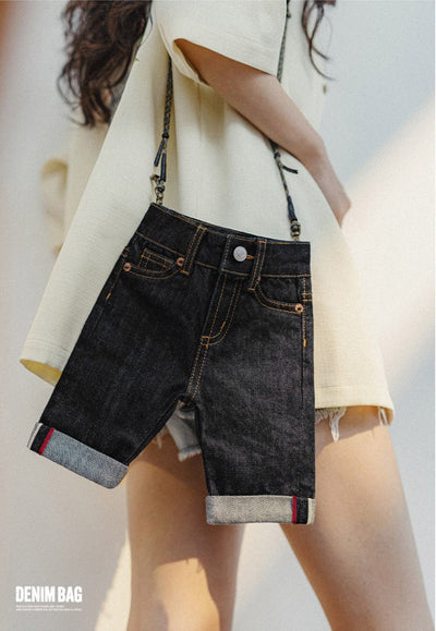 Traff Mini Bolsa de Denim para Hombro