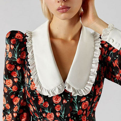 Traff Suelin Vestido Largo de Estilo Retro