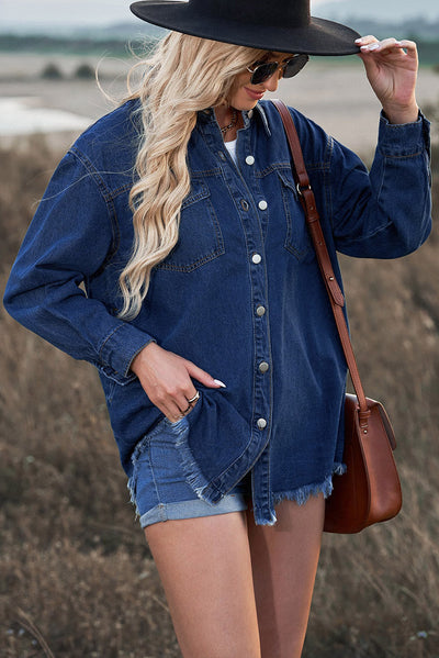 CAMISA DE DENIM Traff ALASTRA