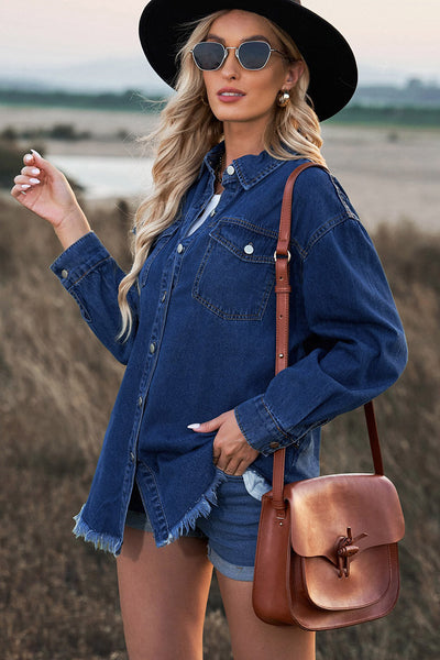 CAMISA DE DENIM Traff ALASTRA
