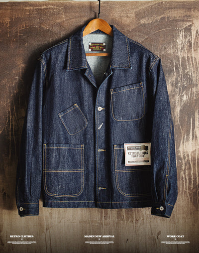ABRIGO DE DENIM Traff CON 4 BOLSILLOS