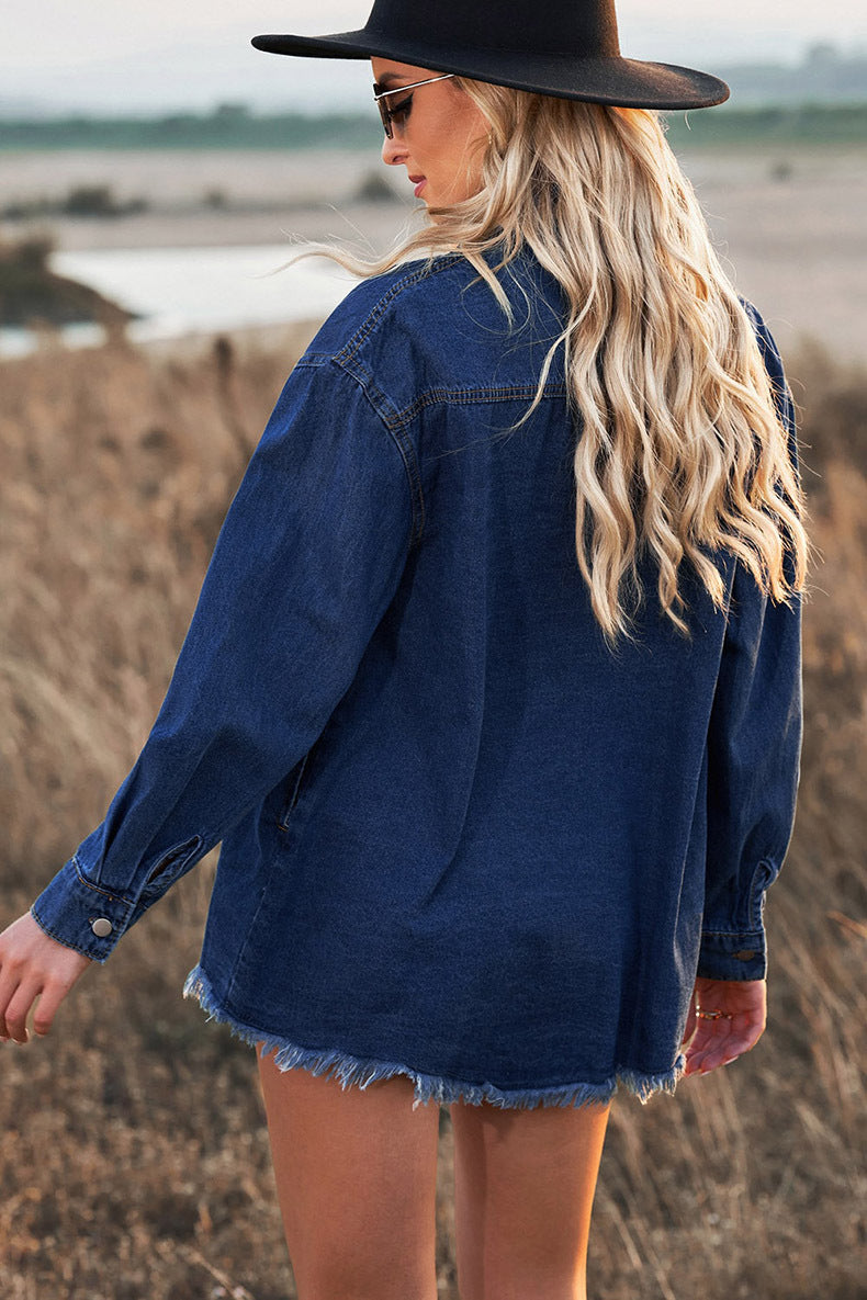 CAMISA DE DENIM Traff ALASTRA