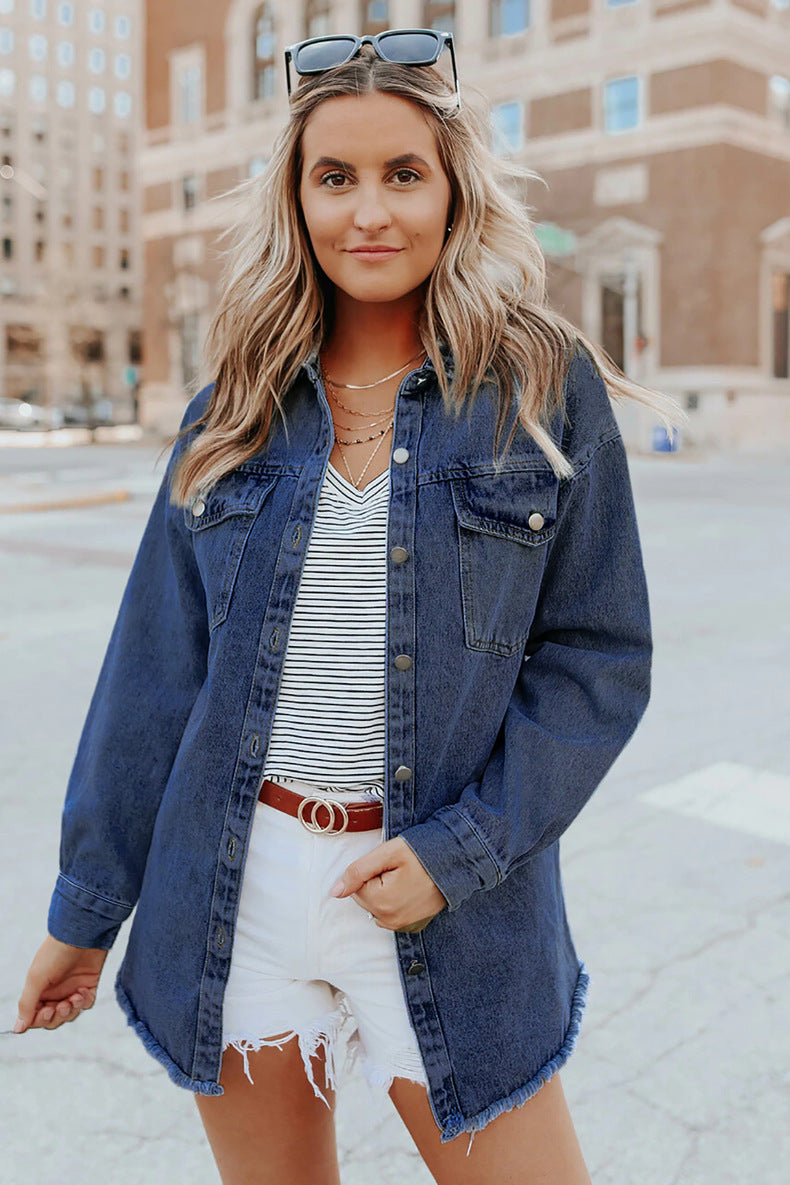 CAMISA DE DENIM Traff ALASTRA