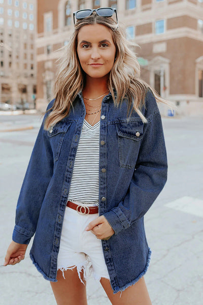 CAMISA DE DENIM Traff ALASTRA