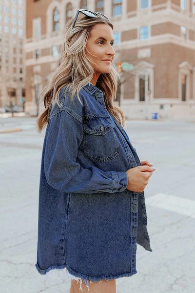 CAMISA DE DENIM Traff ALASTRA