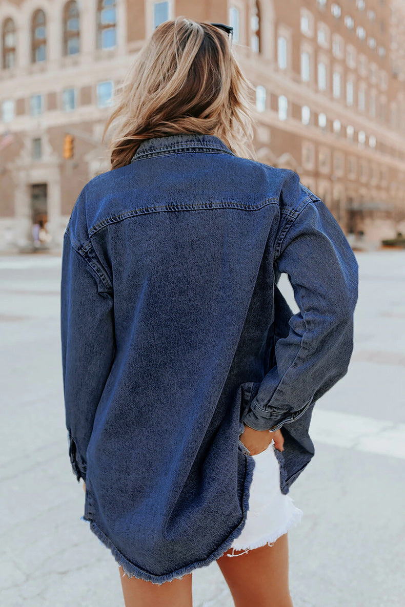 CAMISA DE DENIM Traff ALASTRA