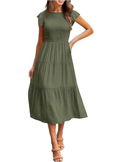 VESTIDO Traff CON VOLANTES EN LAS MANGAS
