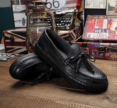 MOKASEN DE CUERO RETRO Traff