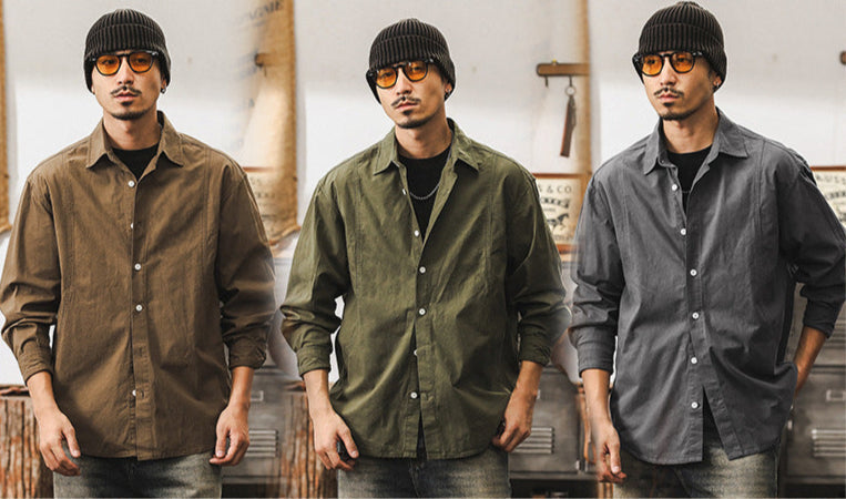 Traff Camisa de Cuadrícula Musgo