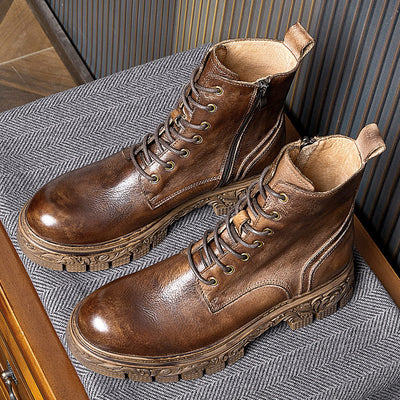 Traff Botas Martin Retro con Cremallera