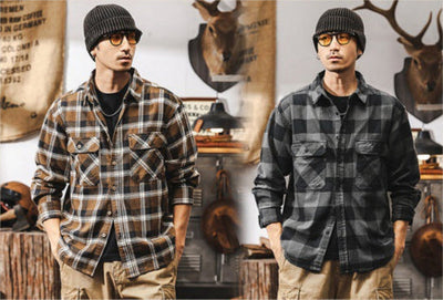 Camisa Traff Cuadro Negro