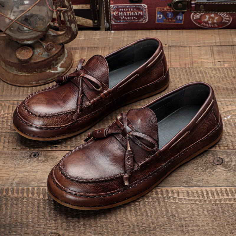 MOKASEN DE CUERO RETRO Traff