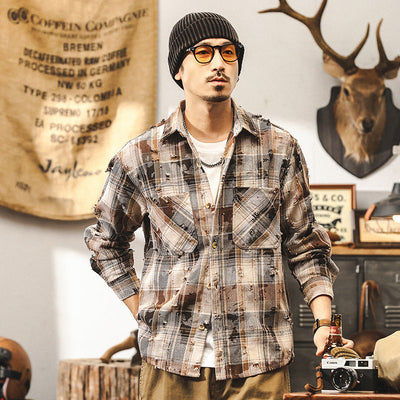 Traff Camisa de Cuadros de Otoño Highland