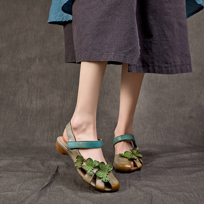 Sandaleta de Cuero Traff Milano
