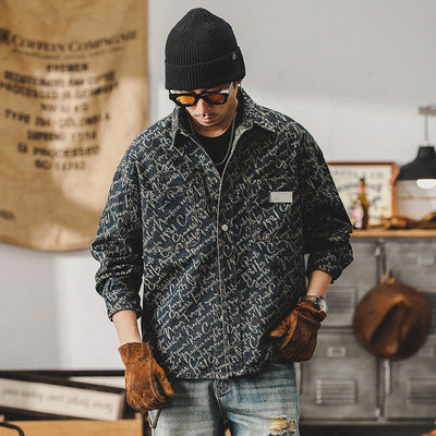 Camisa Traff Midnight Script