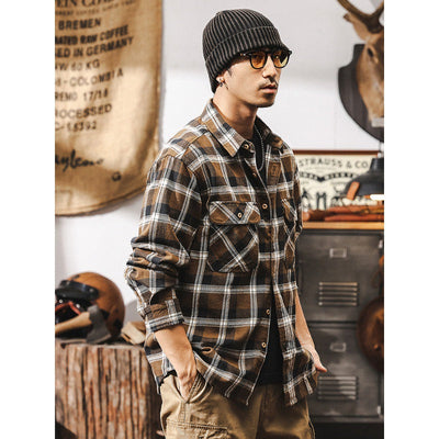 Camisa Traff Cuadro Negro