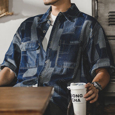 Traff Urban Denim Patchwork