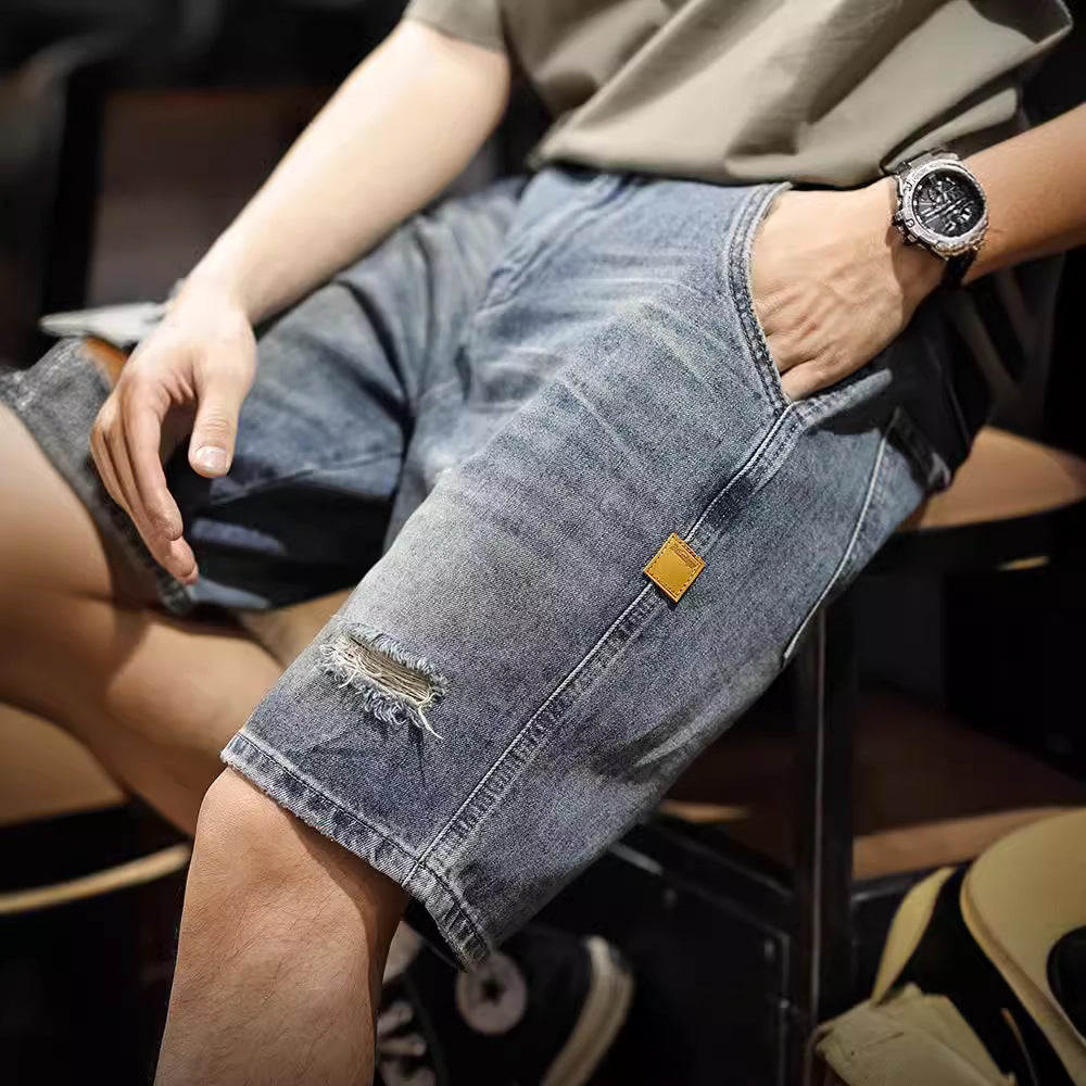Short de Denim Traff Street Fray