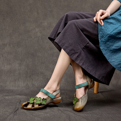 Sandaleta de Cuero Traff Milano