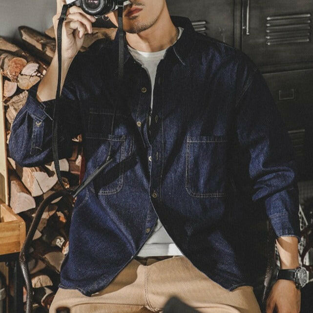 CAMISA DE DENIM Traff NORM