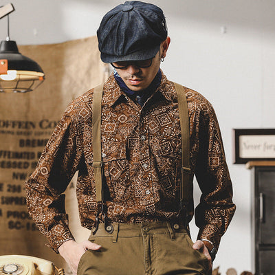 Traff Camisa Retro Floral Spirit