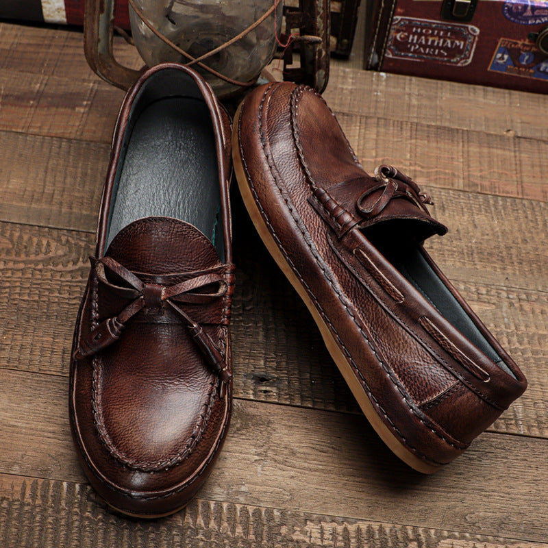 MOKASEN DE CUERO RETRO Traff