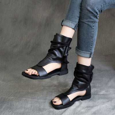 Sandaleta de Cuero Estilo Roma Traff