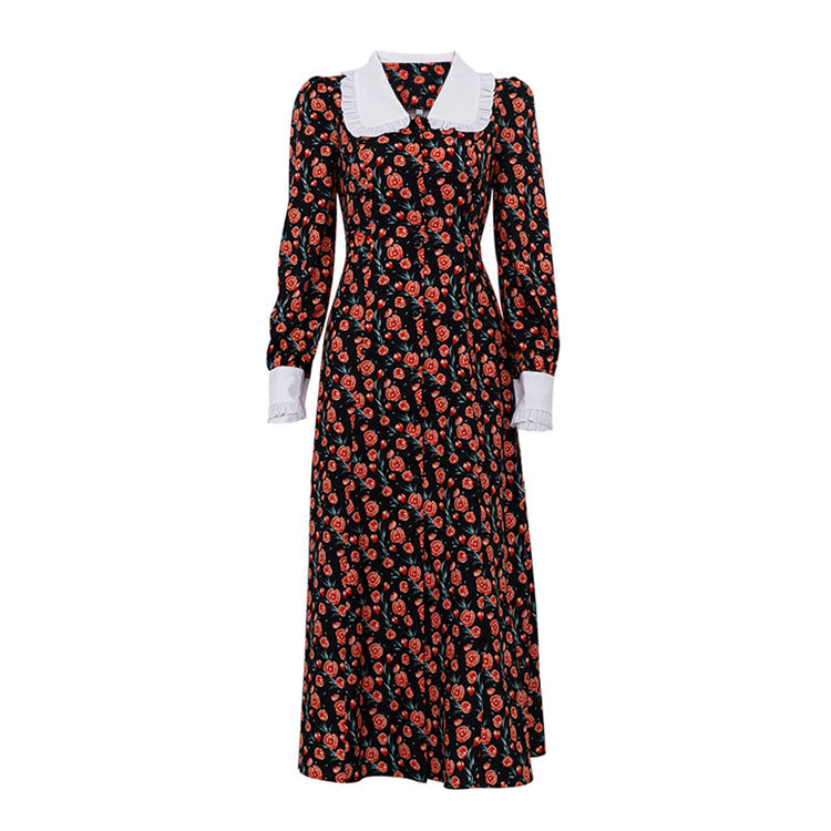 Traff Suelin Vestido Largo de Estilo Retro
