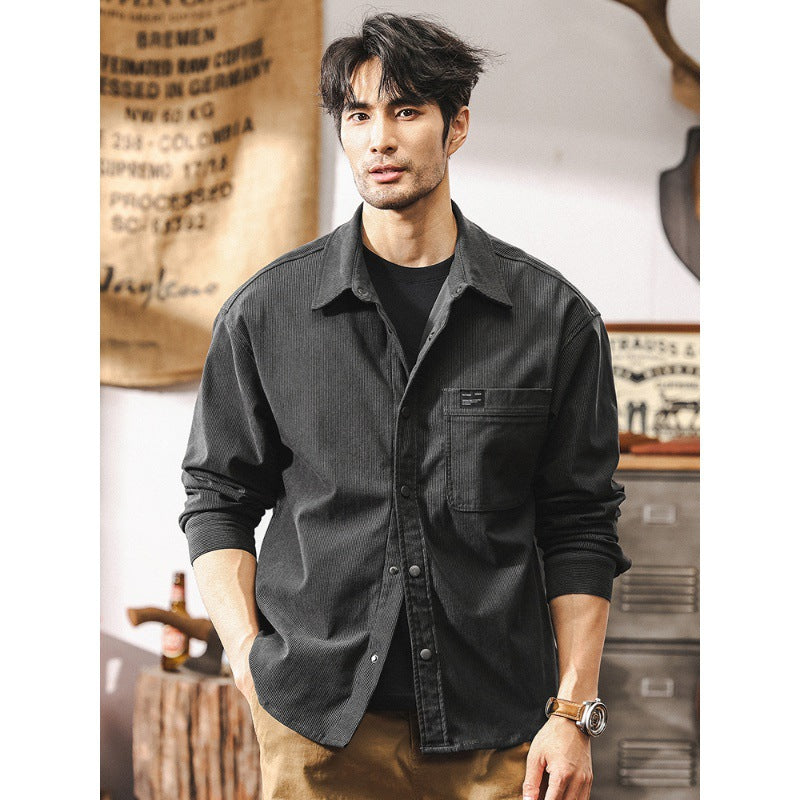 Traff Camisa Gris Oscuro