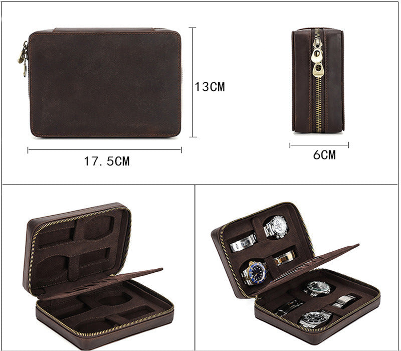 Bolsa de Transporte para Reloj Traff Clásica Marrón