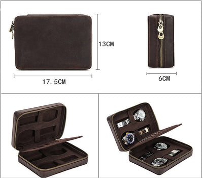Bolsa de Transporte para Reloj Traff Clásica Marrón