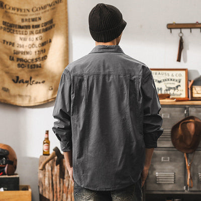 Traff Camisa de Cuadrícula Musgo