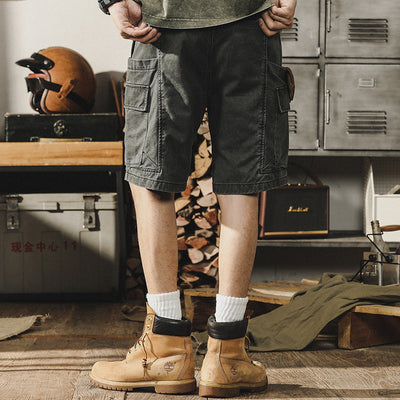 Pantalones Cortos Tácticos Traff con Cremallera en Caqui