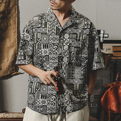 Traff Camisa Espiritual de Patchwork Tribal
