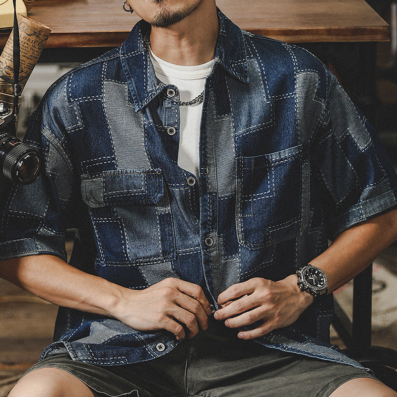 Traff Urban Denim Patchwork
